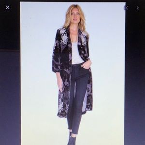 NWT JOHNNY WAS SANTAL VELVET KIMONO COAT